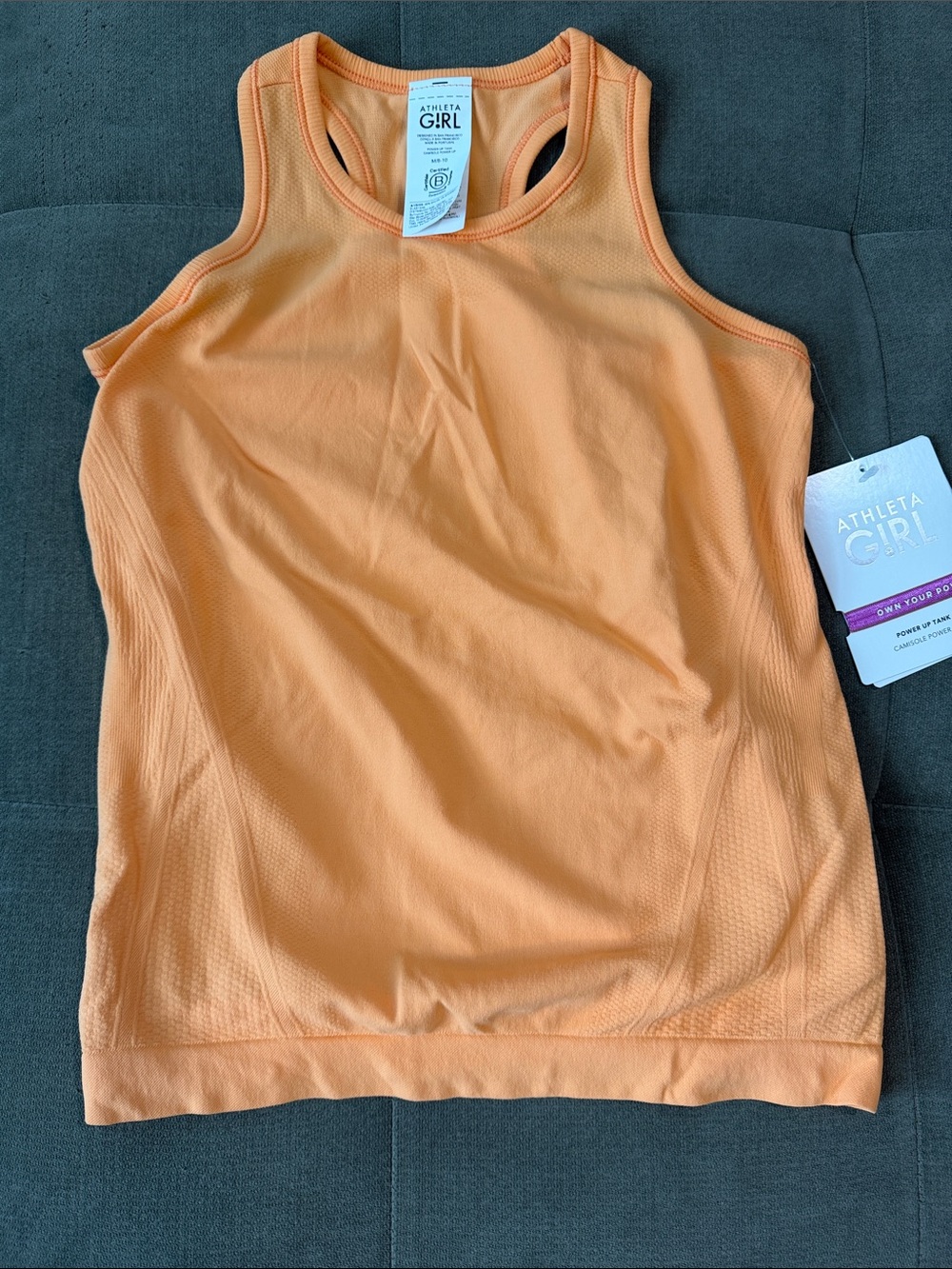 Athleta Girl Orange Racerback Active Tank